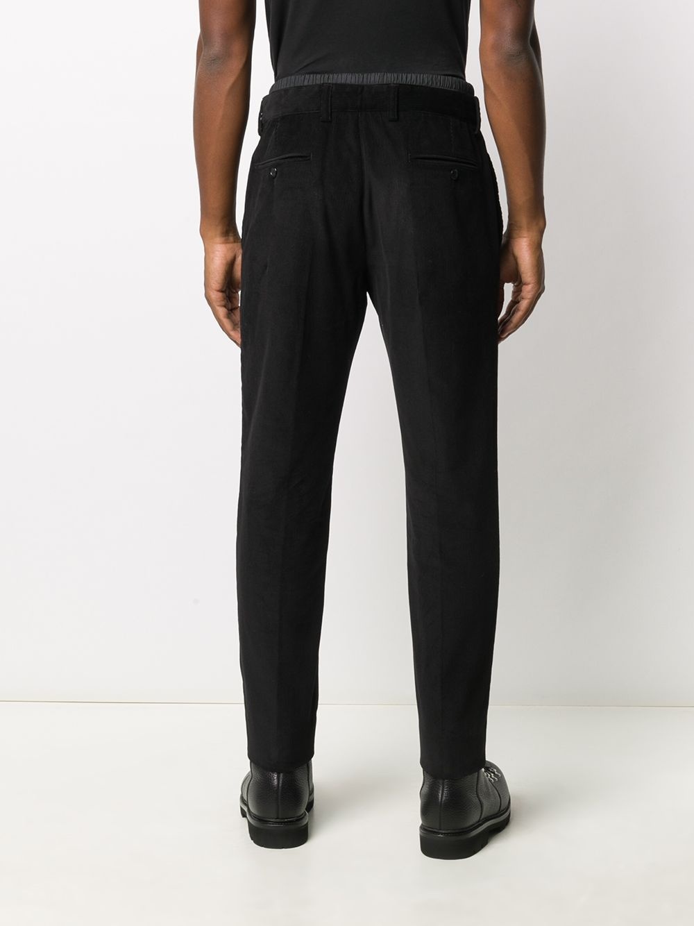 slim-fit drawstring trousers - 4