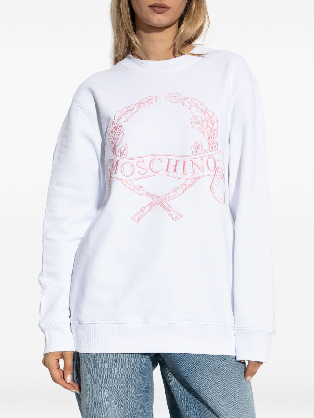 laurel wreath embroidered sweatshirt - 3