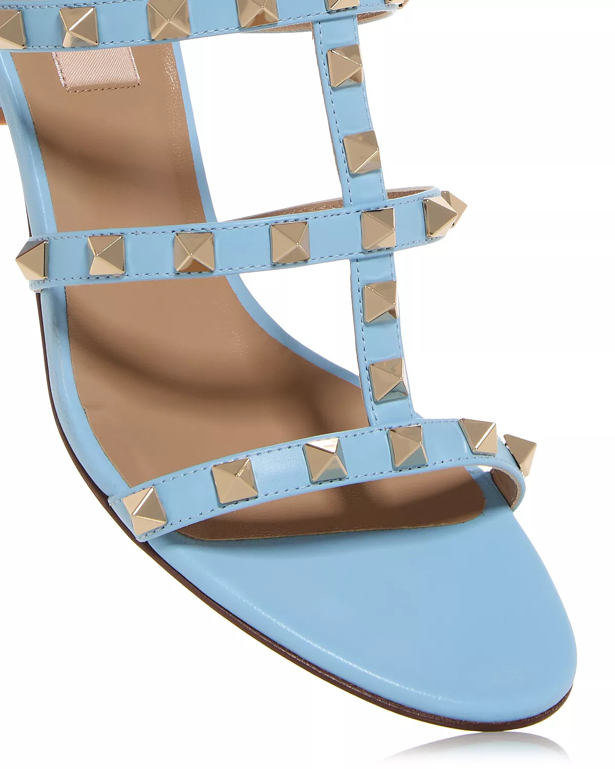 Women's Rockstud Block Heel Slide Sandals - 6