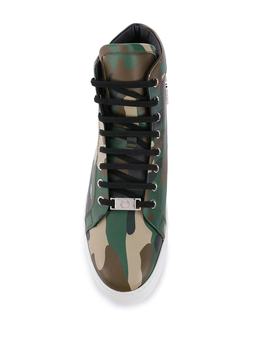 camouflage-print high-top sneakers - 4