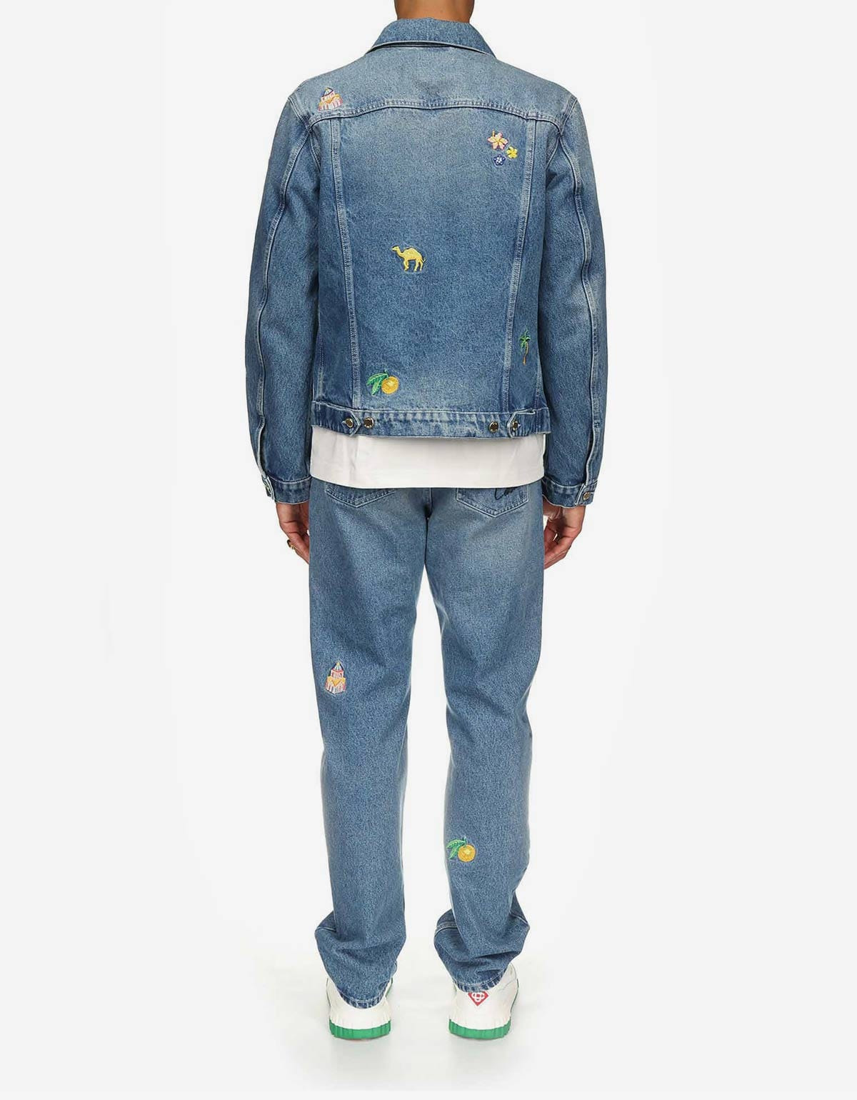 Casablanca Blue Motif Denim Jacket - 2