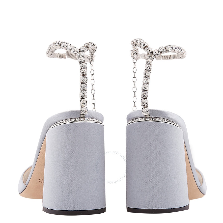 Open Box - Jimmy Choo Saeda 85 Crystal Sandals, Brand Size 37 ( US Size 7 ) - 4