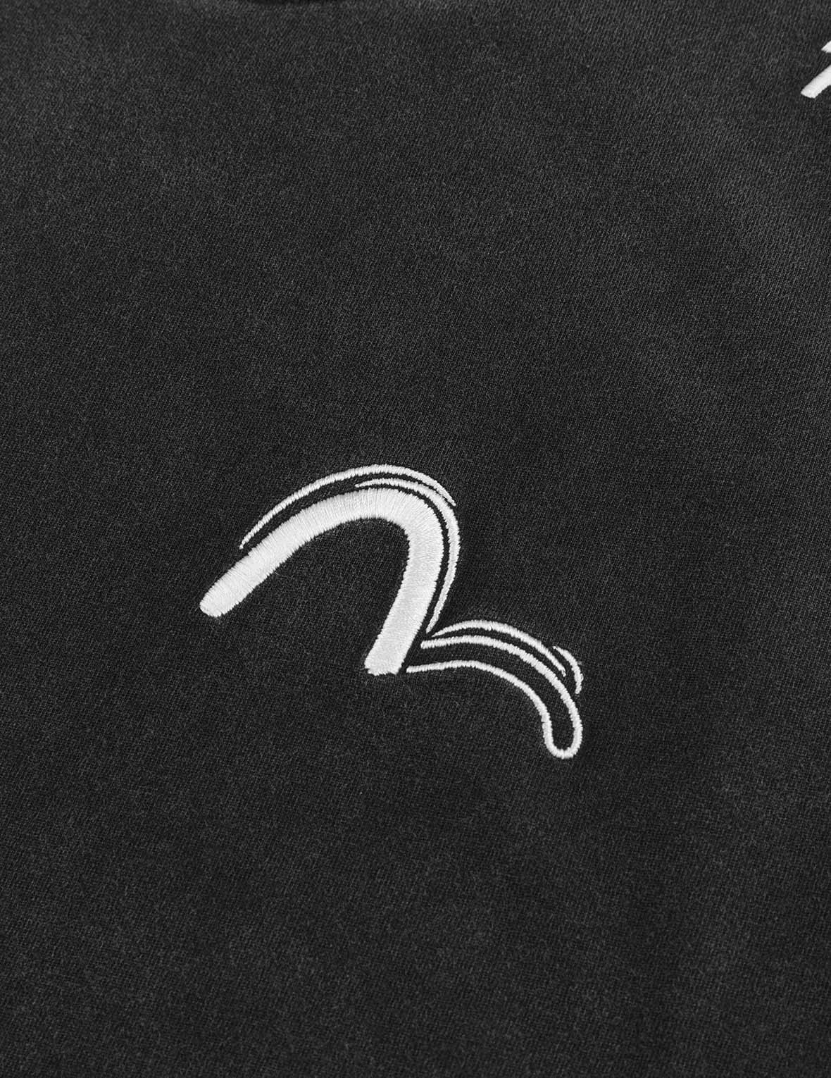 Logo and Seagull Embroidery Oversized T-shirt - 5