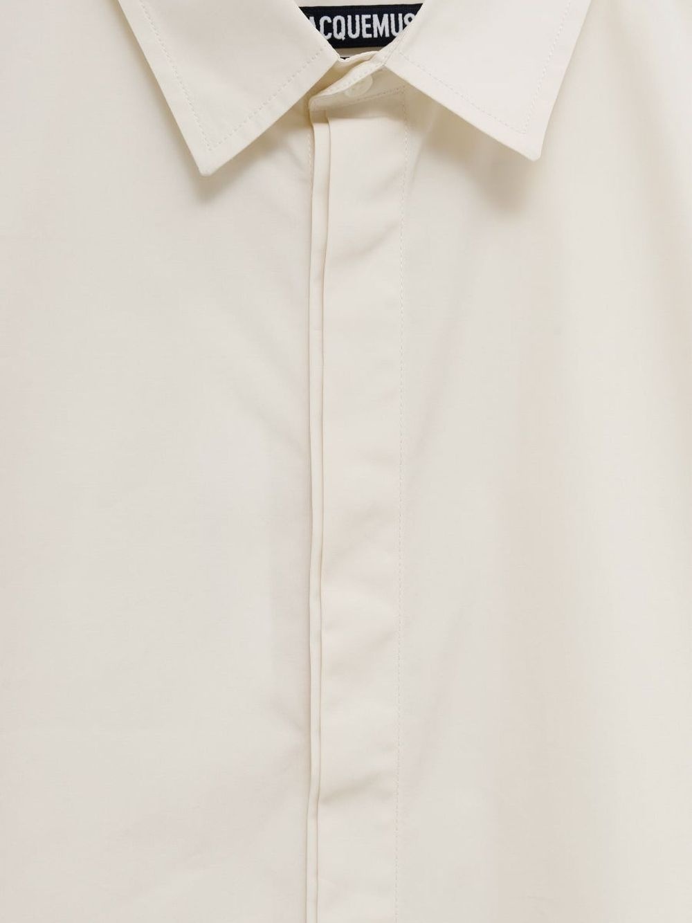 signature-embroidered shirt - 3