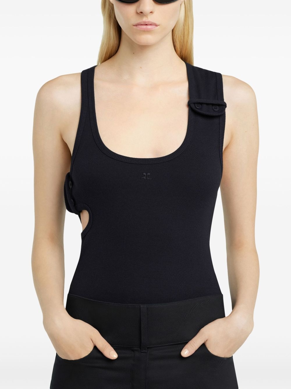 90's ribbed tank top - 4