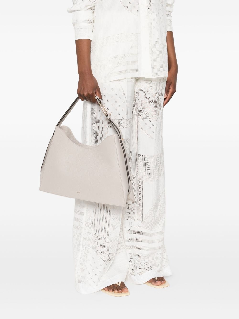 curved-top shoulder bag - 2