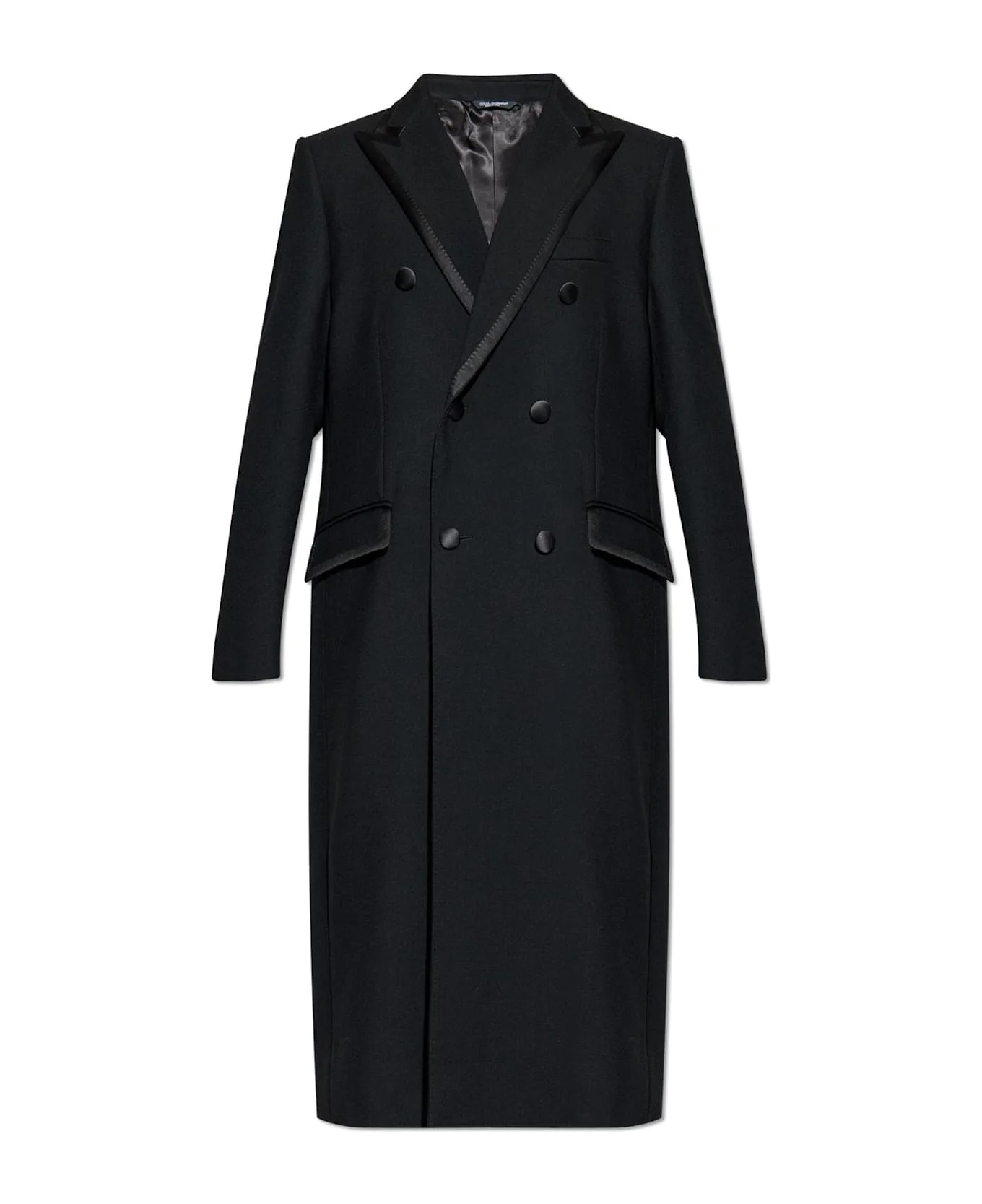 Dolce & Gabbana Wool Coat With Single Vent - 1