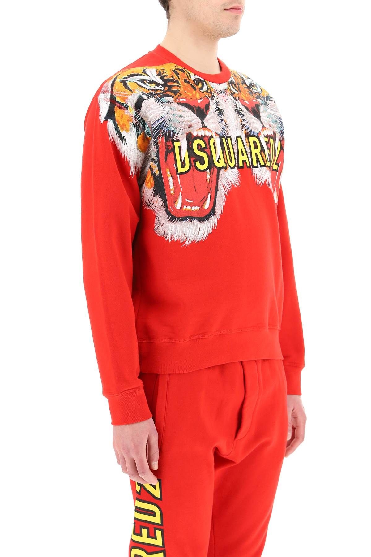 DOUBLE TIGER PRINT SWEATSHIRT - 3