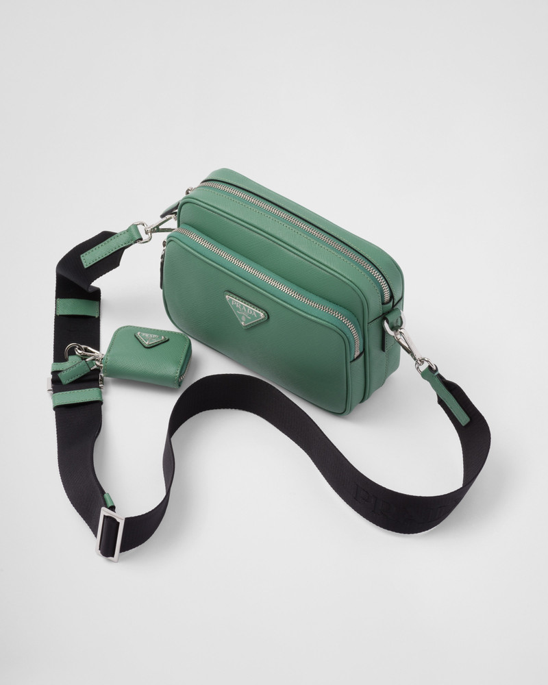 Saffiano leather shoulder bag 3