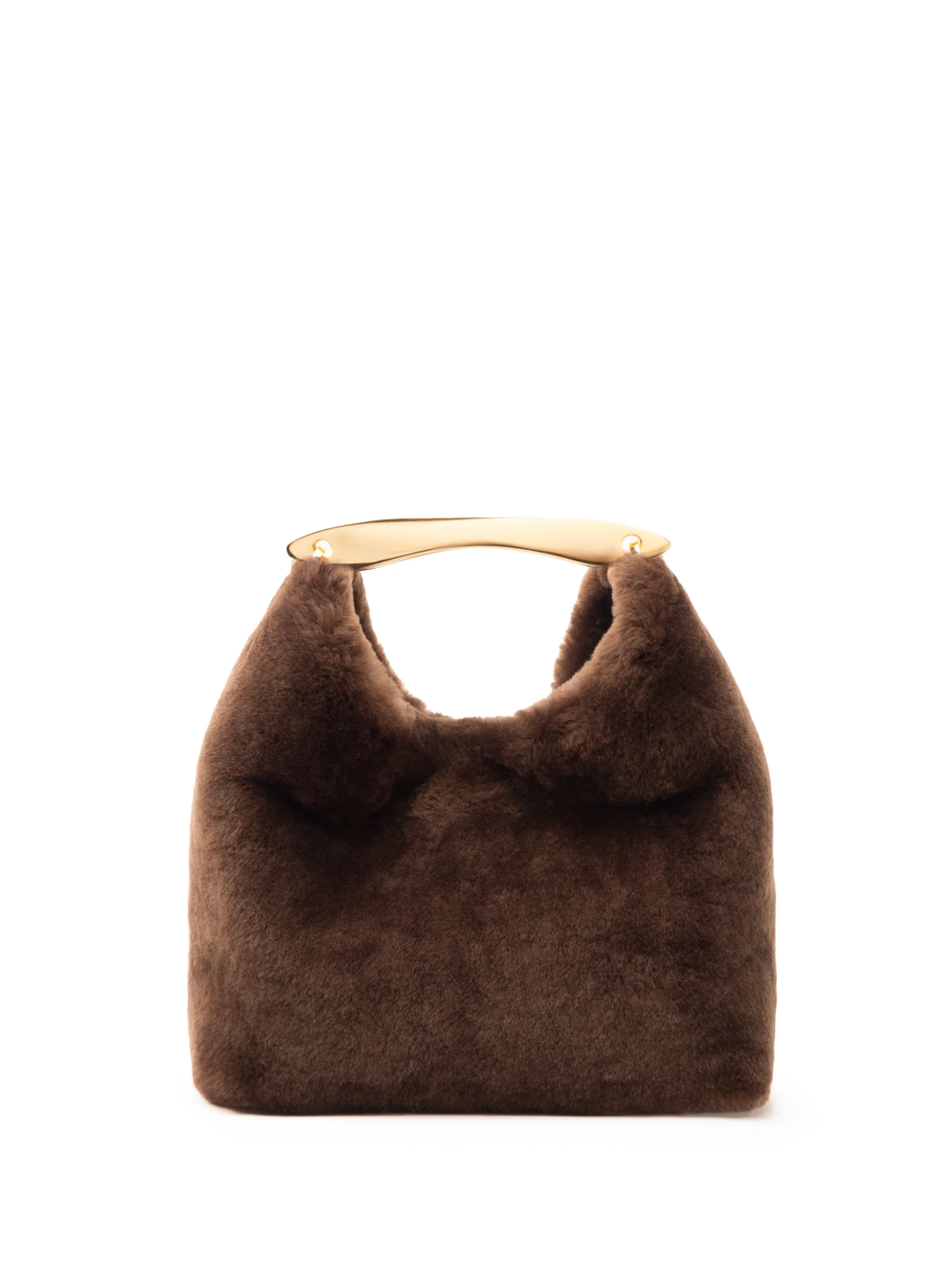 Small Boomerang Shearling Brownie - 1