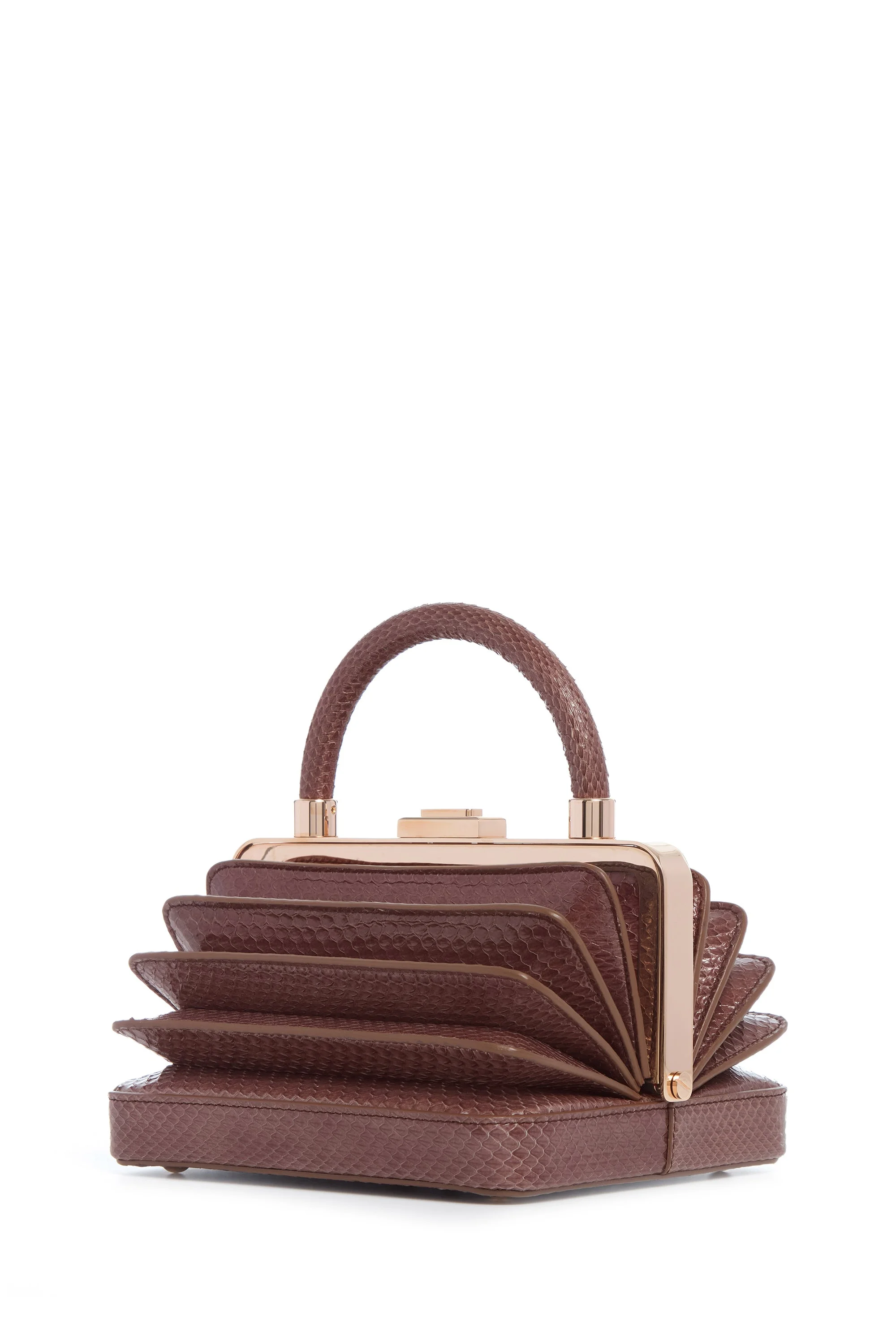 Diana Bag in Chocolate Snakeskin - 1