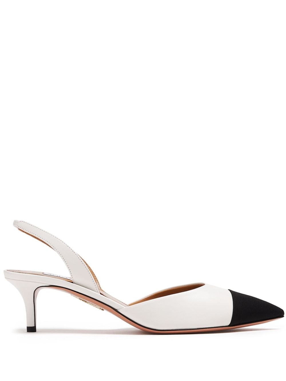 two-tone leather pumps - 1