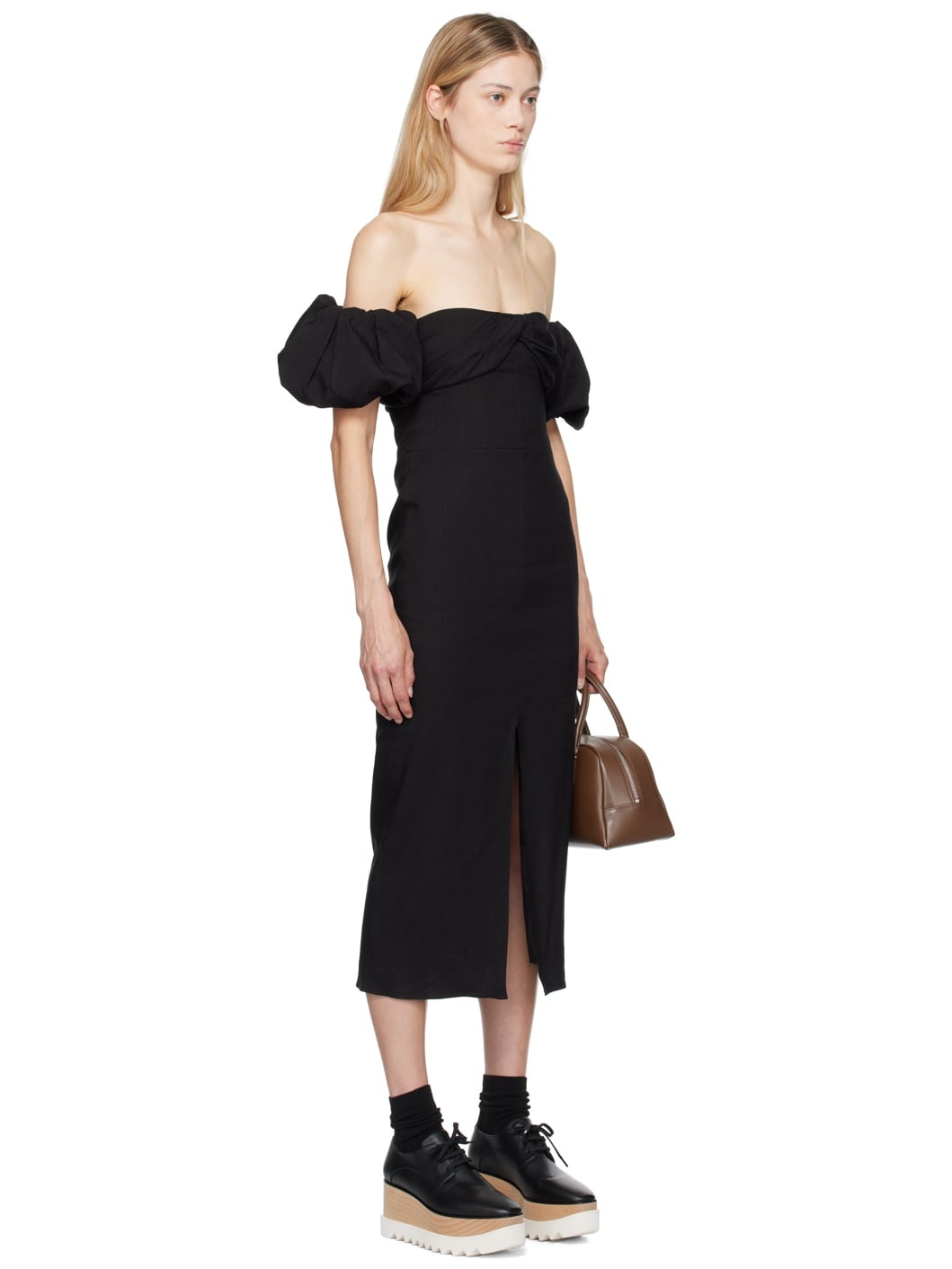 Black Darlena Midi Dress - 2