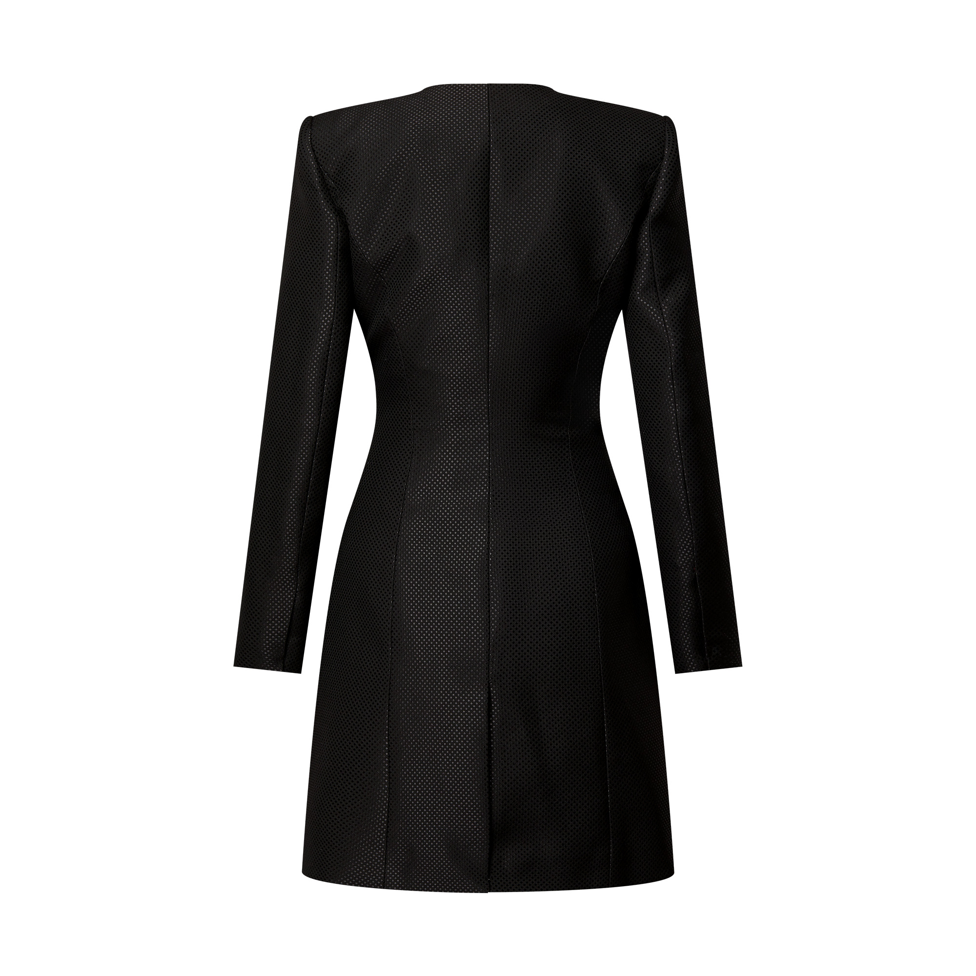 Asymmetrical Diamond Twill Coat - 2