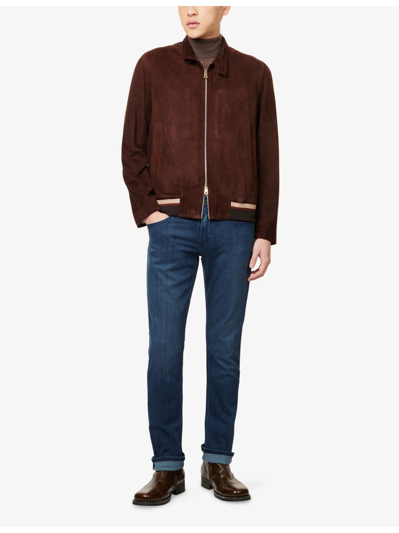 PAIGE Federal Straight-Leg Stretch-Woven Jeans outlook