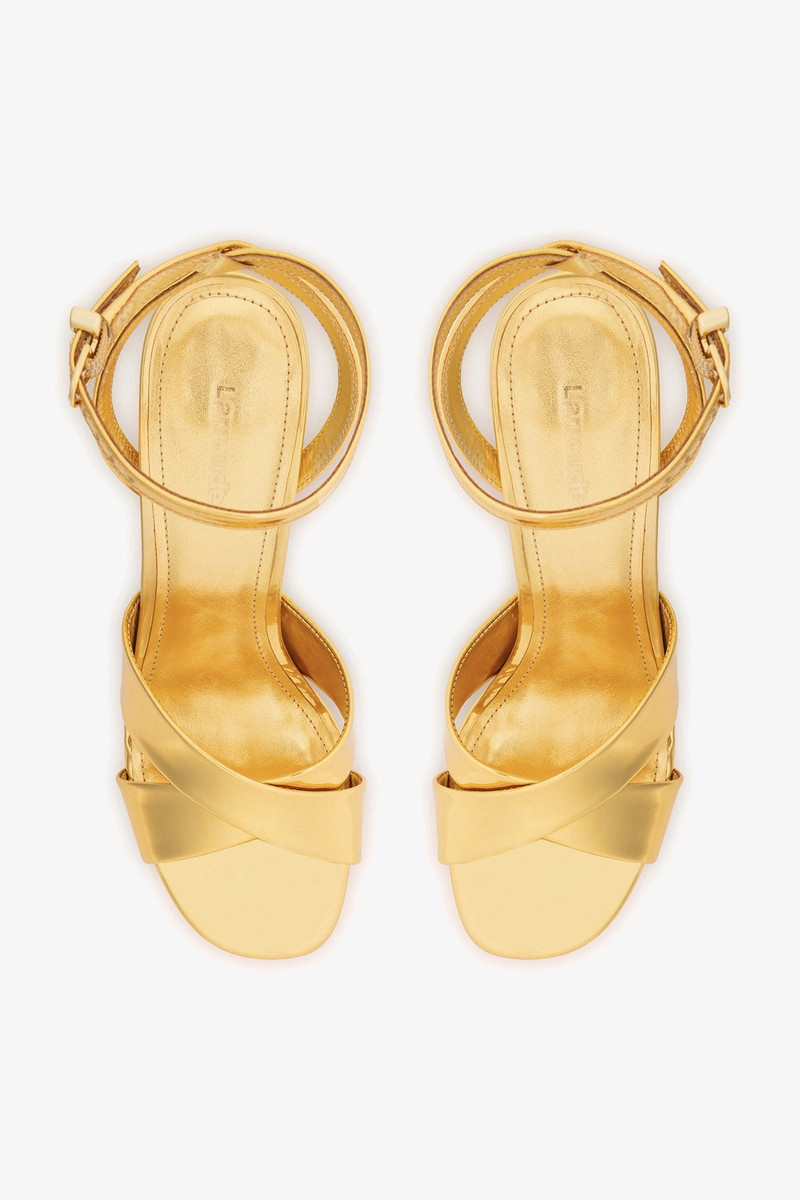 Dolly X Platform Sandal In Gold Specchio 6