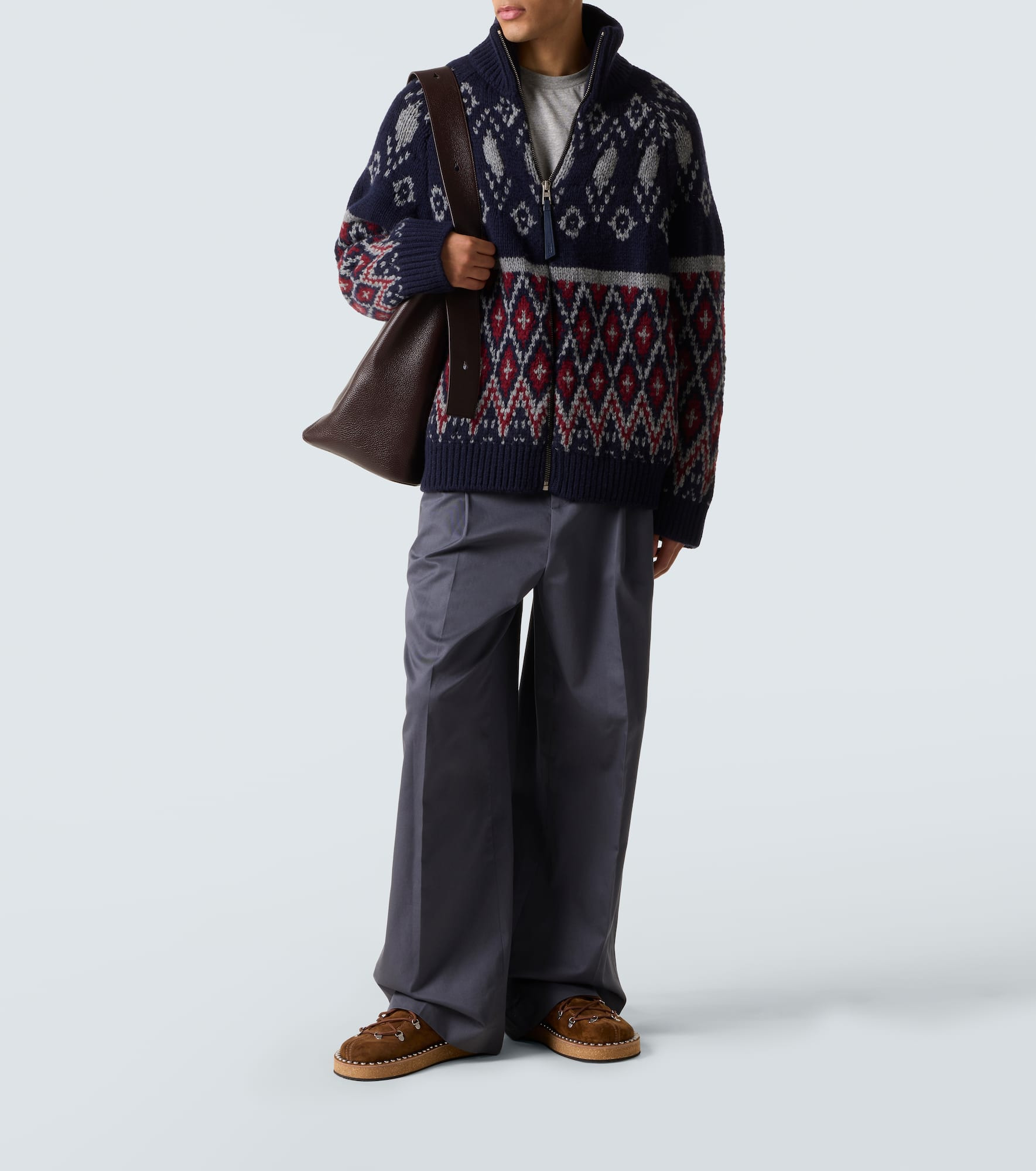 Fair Isle wool cardigan - 2