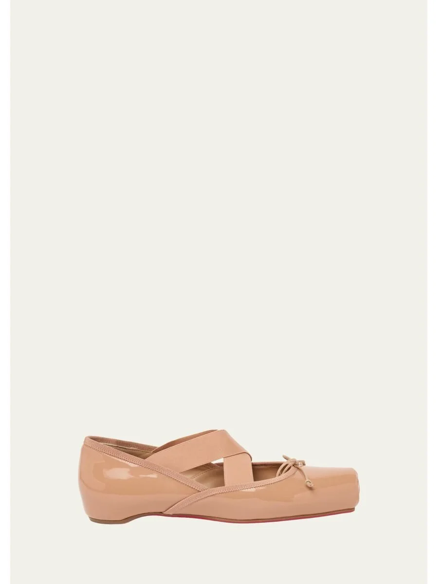 Cassiasticina Patent Leather Ballerina Flats - 1