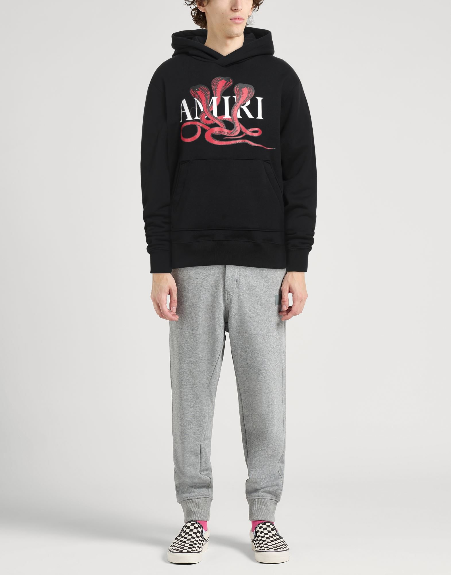 Black Men's Hooded Sweatshirt - 2