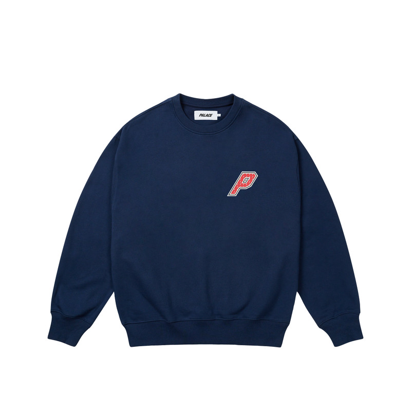 PALACE COLLEGIATE P3 CREW NAVY outlook