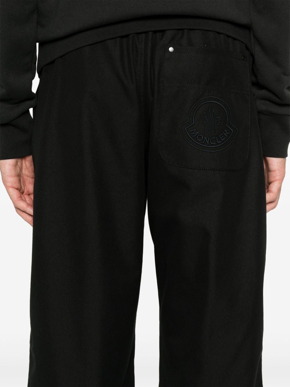 embroidered-logo trousers - 5