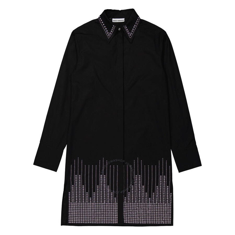 Rabanne Embellished Stud Shirt Dress - 4