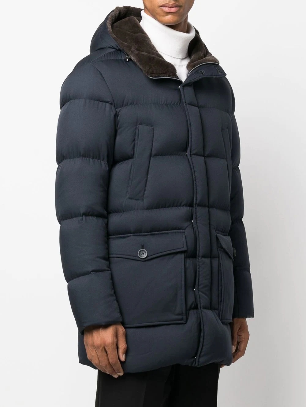 hooded puffer coat - 3