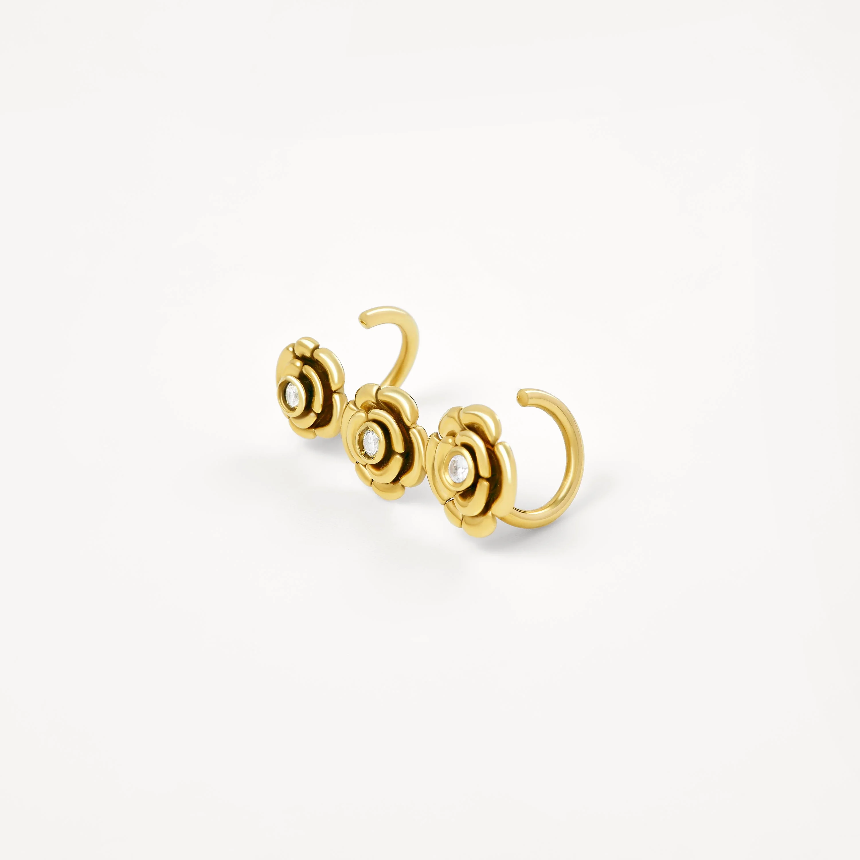 Gold triple Earcuff with diamonds TOUS ATELIER - 1