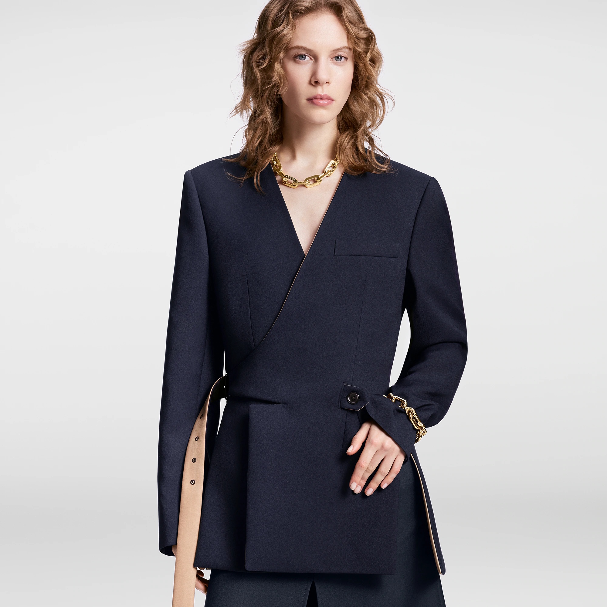Technical Gabardine Wrap Blazer - 5