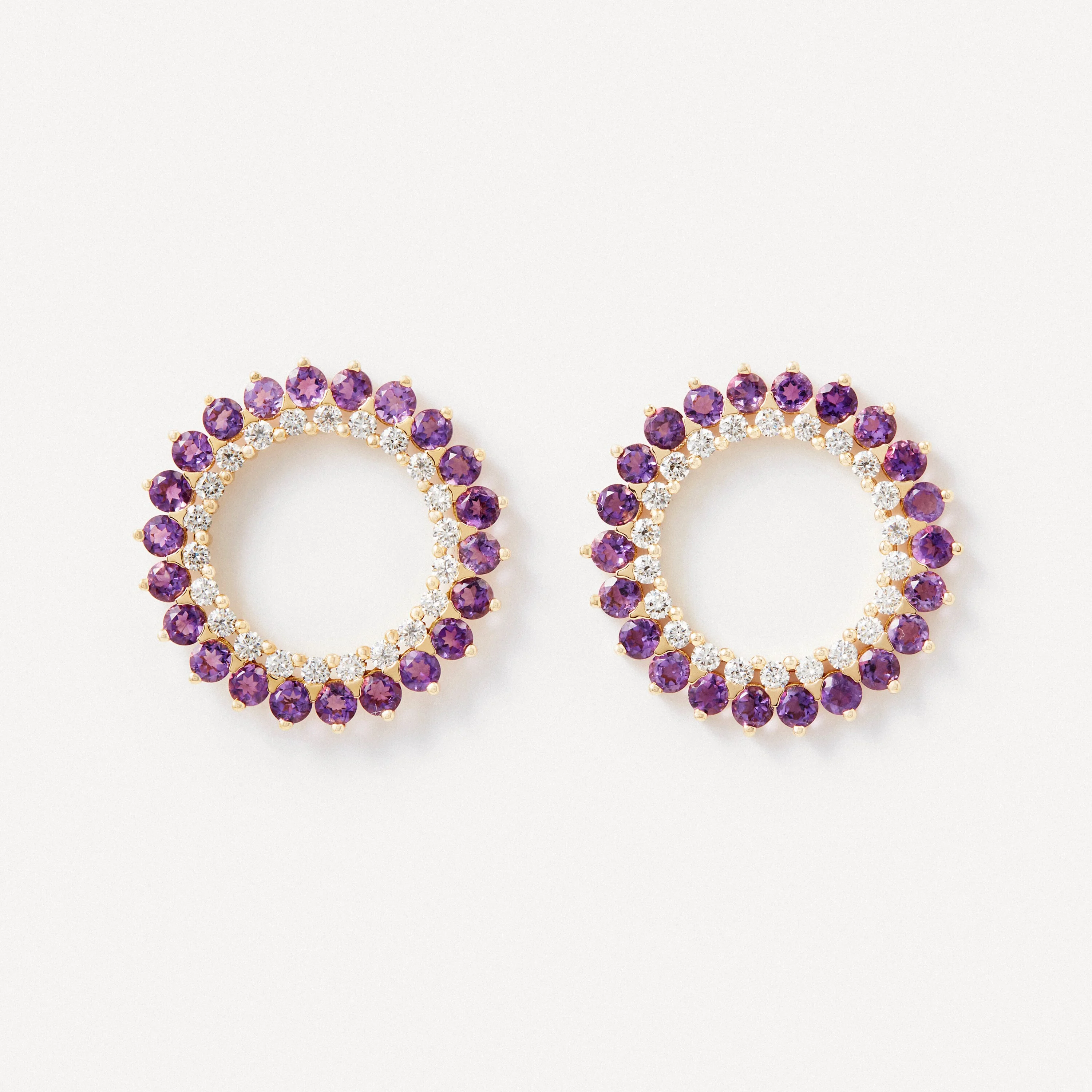 Earrings in gold with diamonds and amethyst TOUS ATELIER - 1