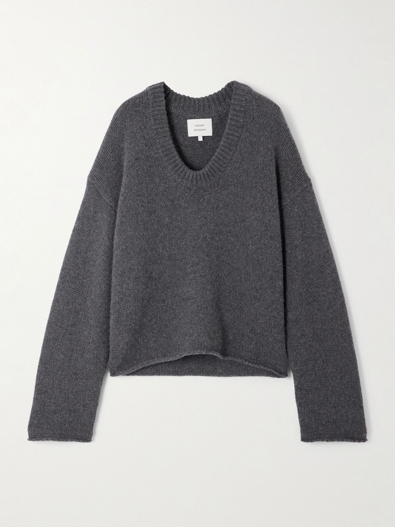 Derry oversized cashmere sweater Gray 1