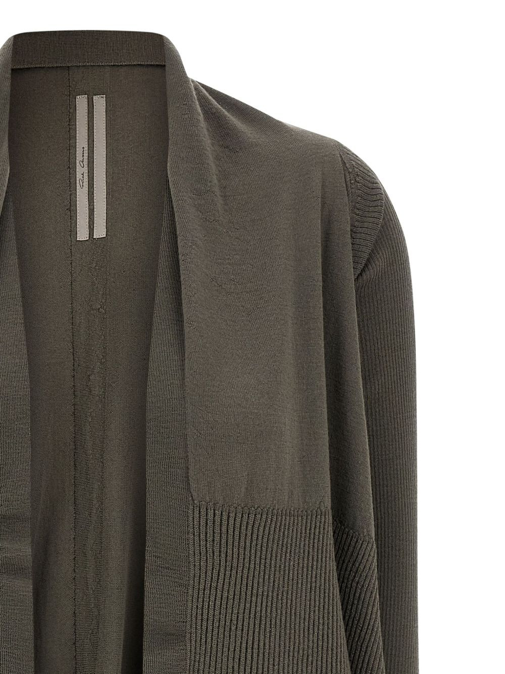 ribbed wrap cardigan - 4