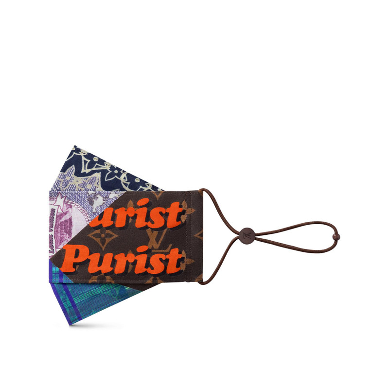 LV Collage Mask Cover And Bandana Set 5
