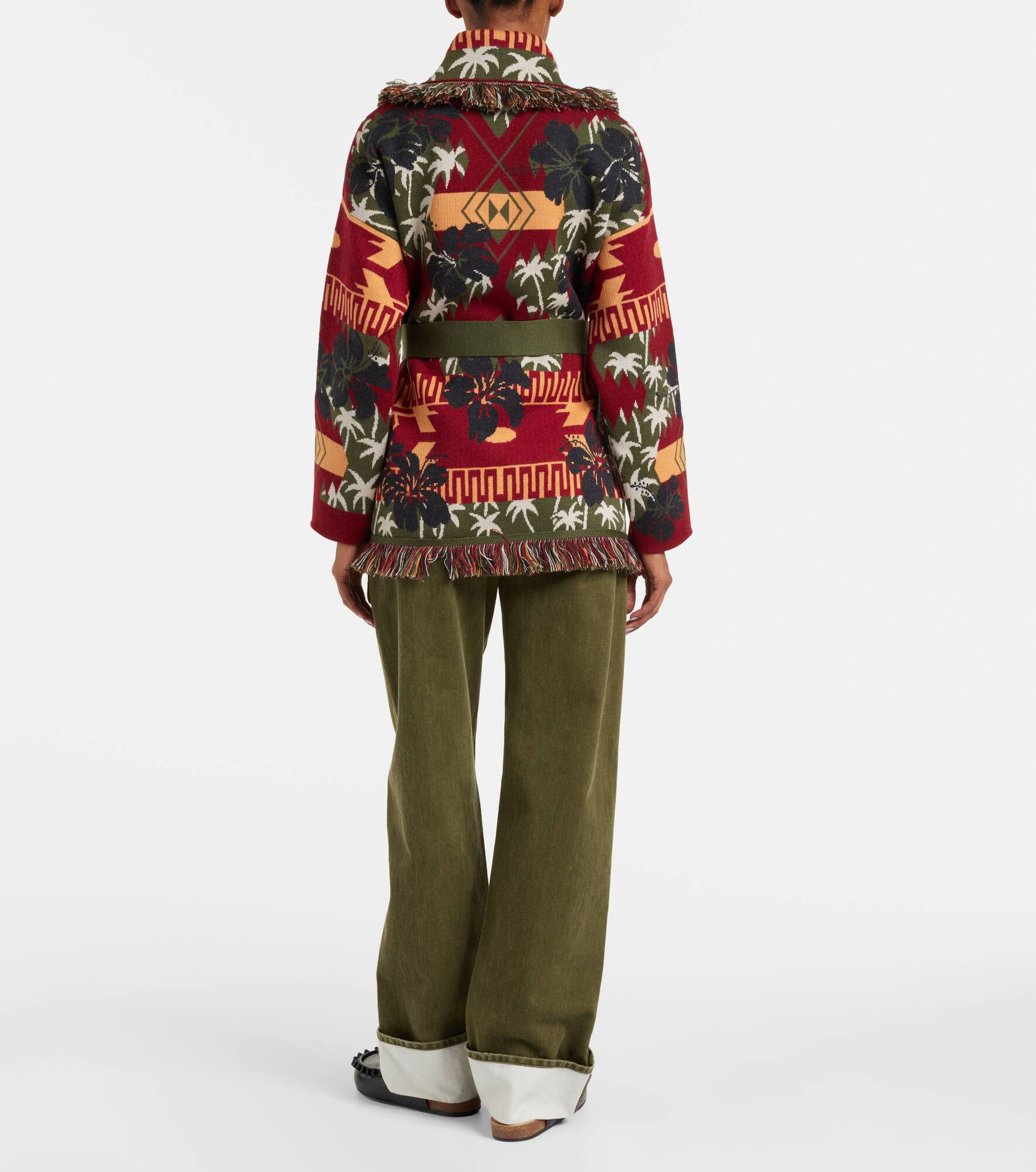 Hibiscus Bloom virgin wool cardigan - 3