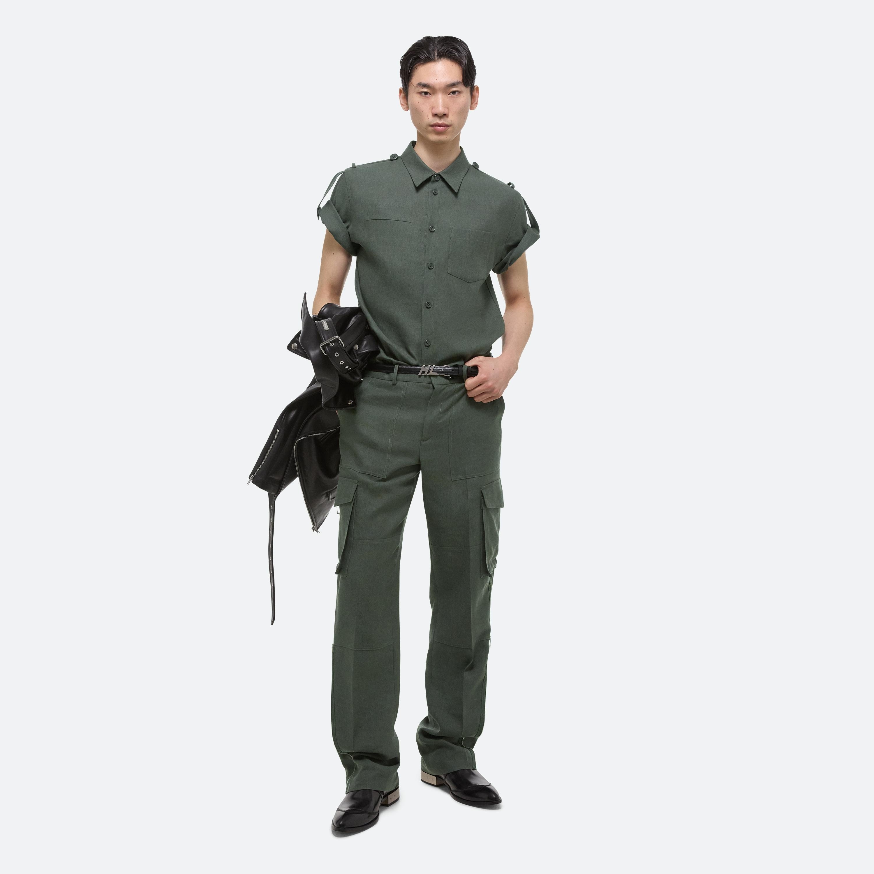 LINEN EPAULET SHIRT - 6