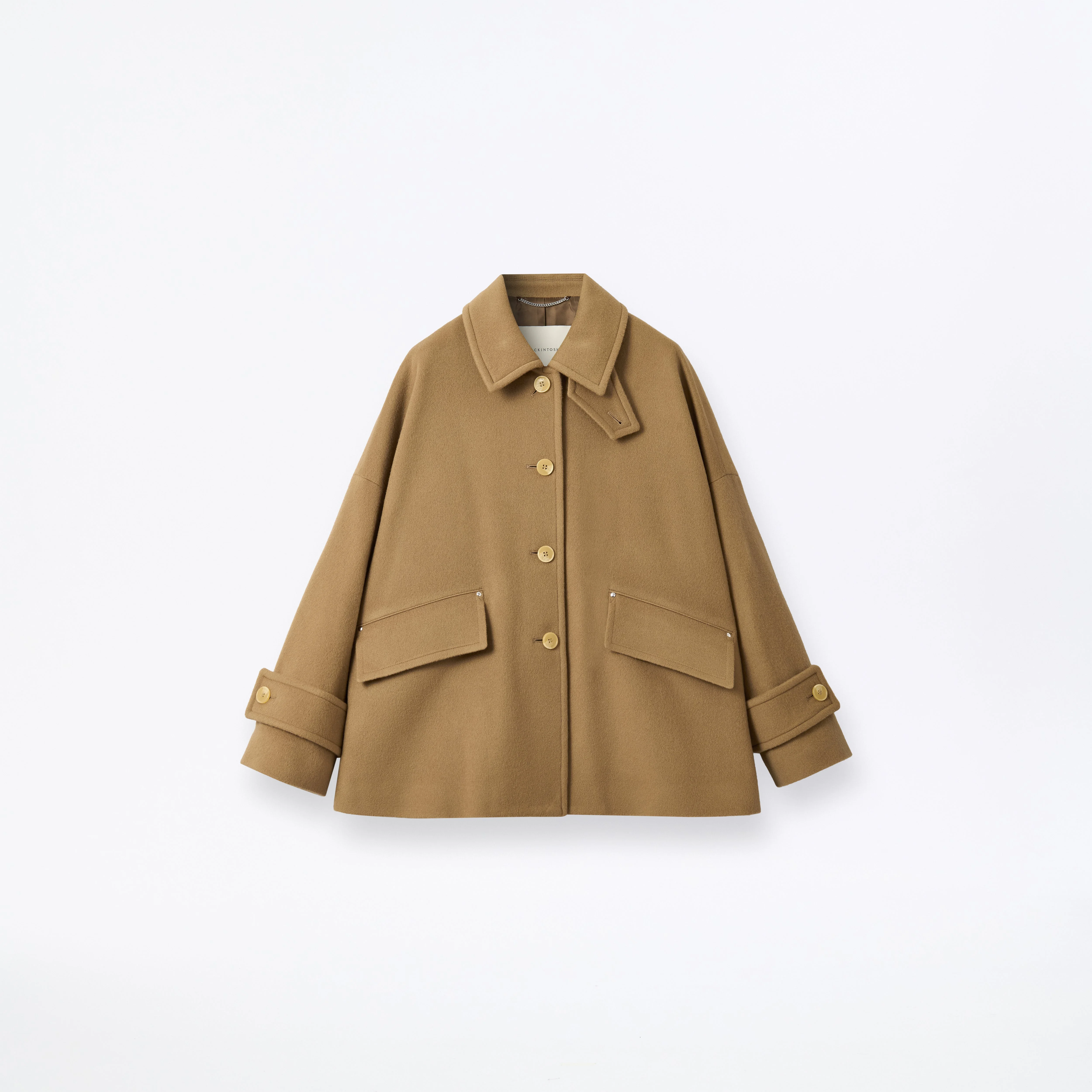 Humbie Wool Cashmere Blend Short Coat - 1