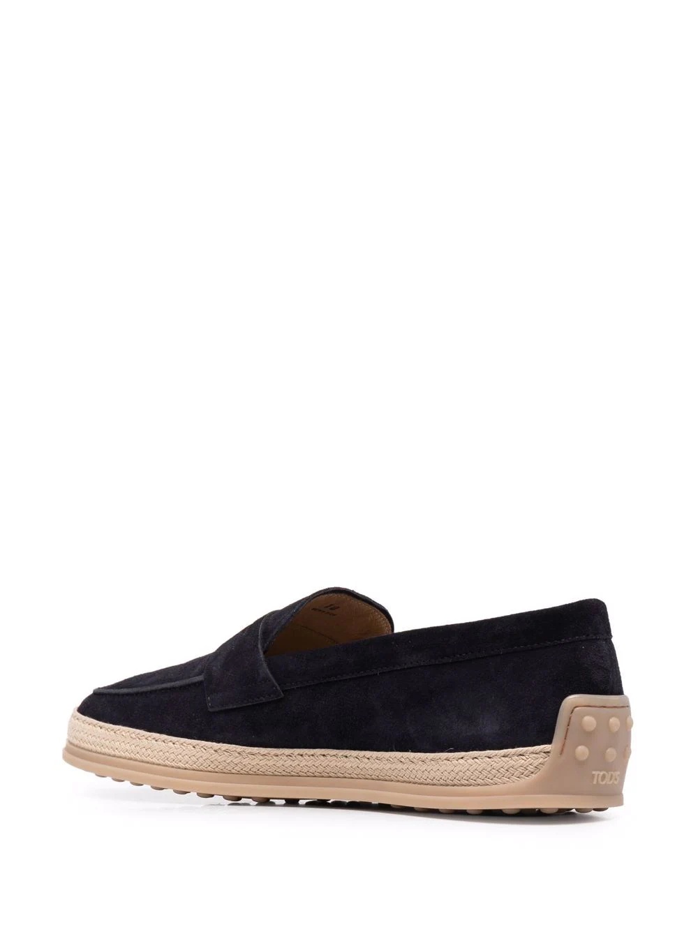 woven-trim penny loafers - 3