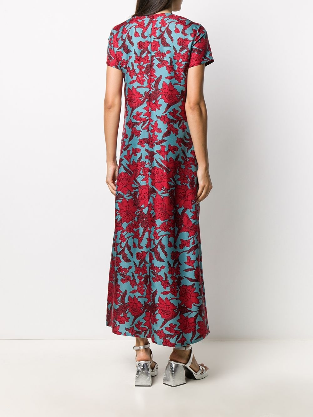 floral print swing dress - 4