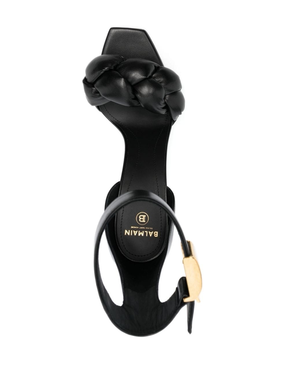 logo-plaque open-toe sandals - 4