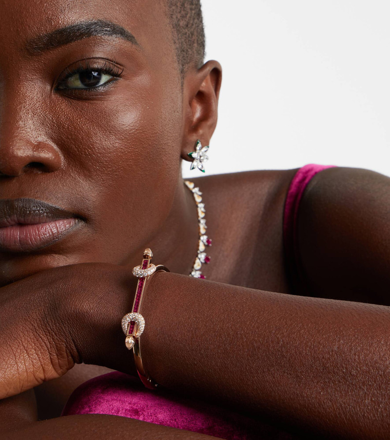 ANANYA Chakra Icon 18kt rose gold bracelet with gemstones outlook