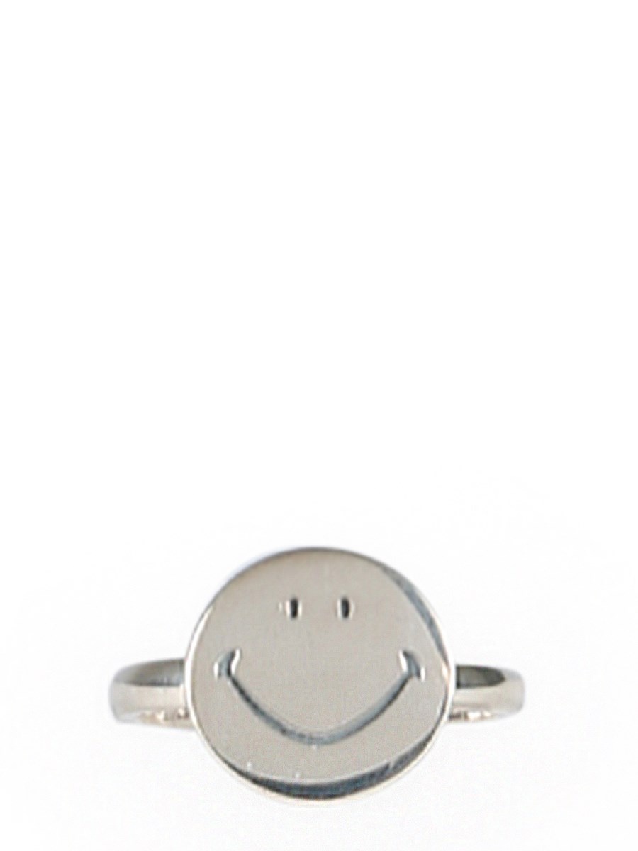 SMILE SILVER RING - 1