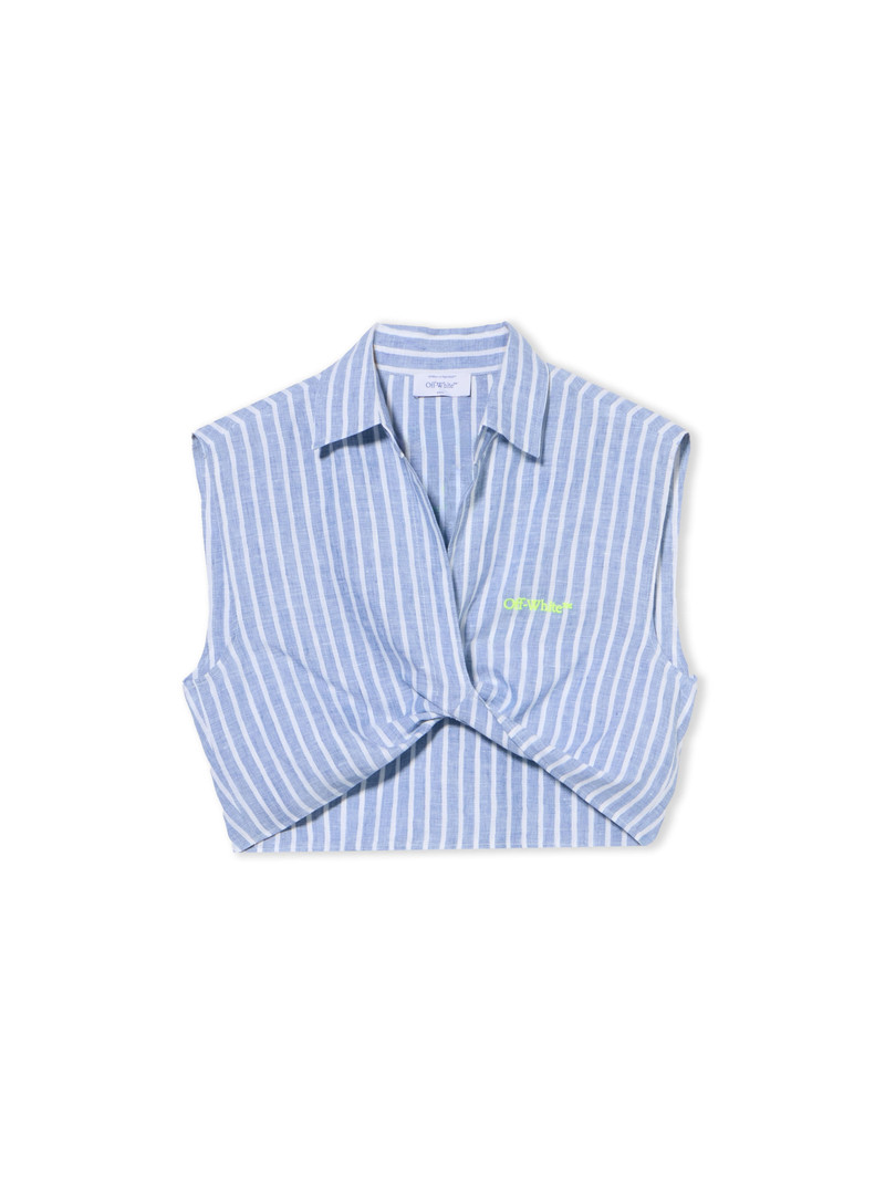 Striped Sleeveless Shirt - 1