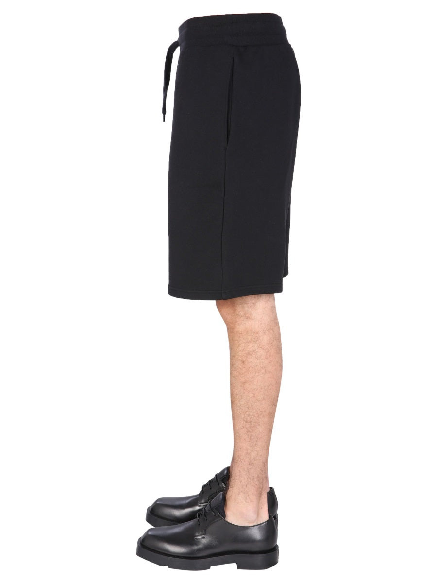 Moschino Men Bermuda With Logo Embroidered - 3