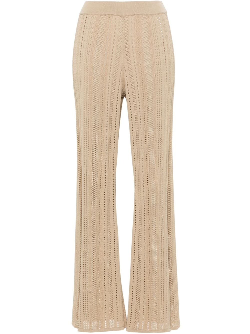 Kiraz flared knitted trousers - 1