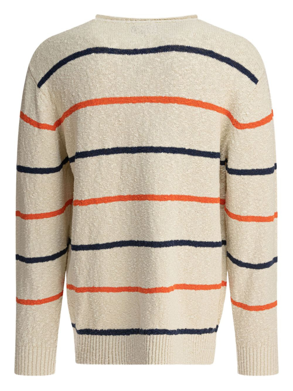 striped cotton-blend sweater - 2