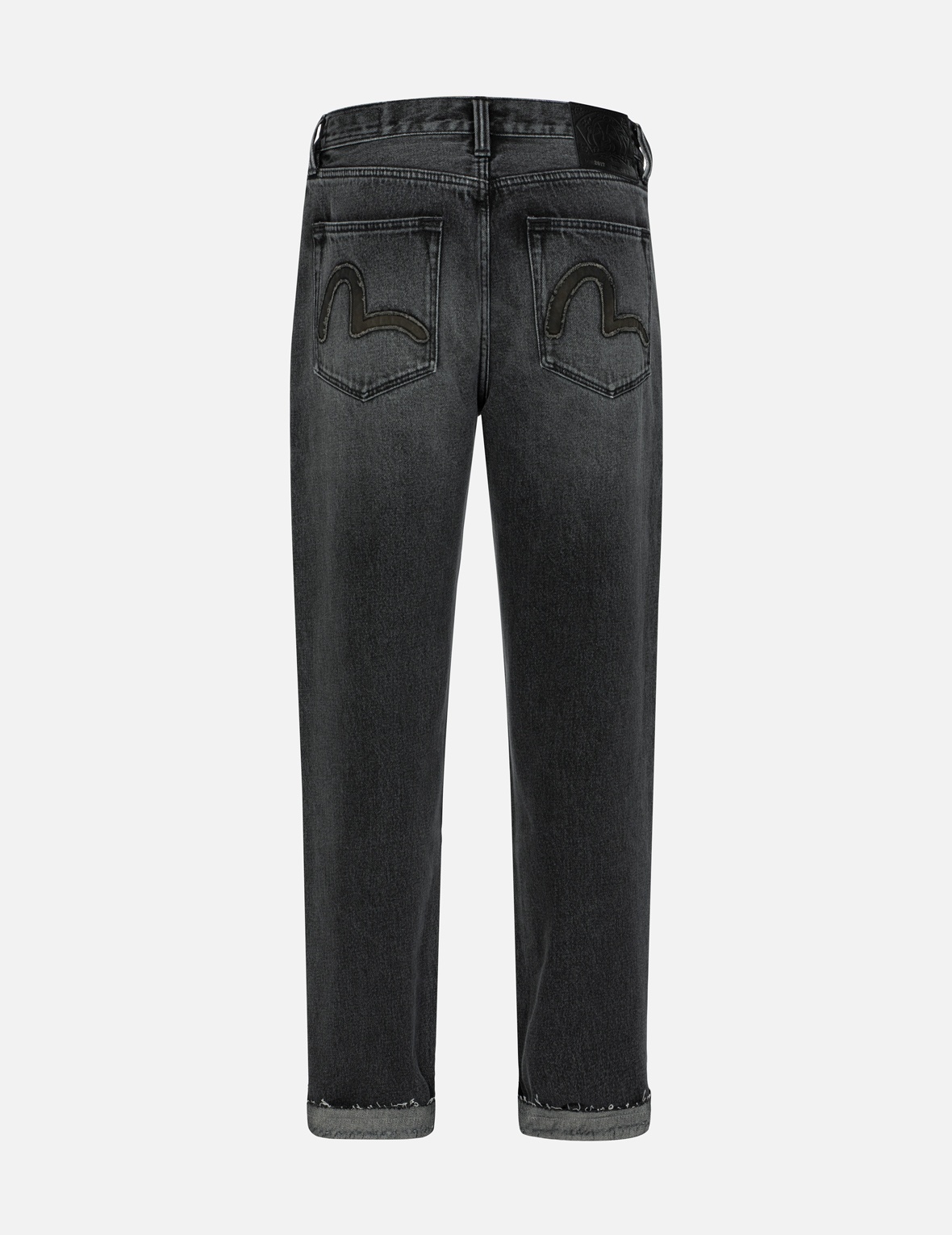 SEAGULL APPLIQUÉ EMBROIDERY BAGGY FIT PATCHWORK JEANS - 2