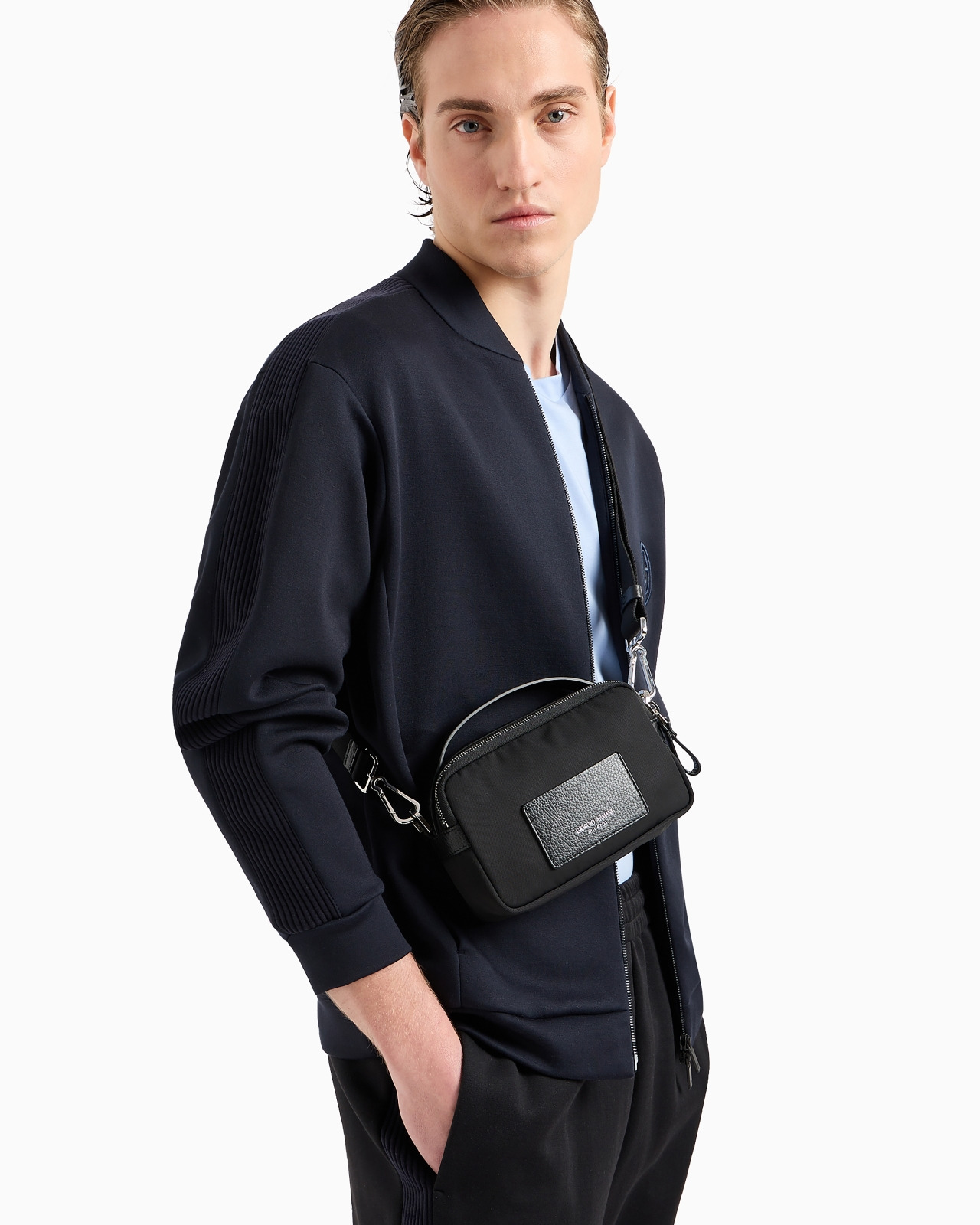 Mini crossbody bag in nylon and leather - 6