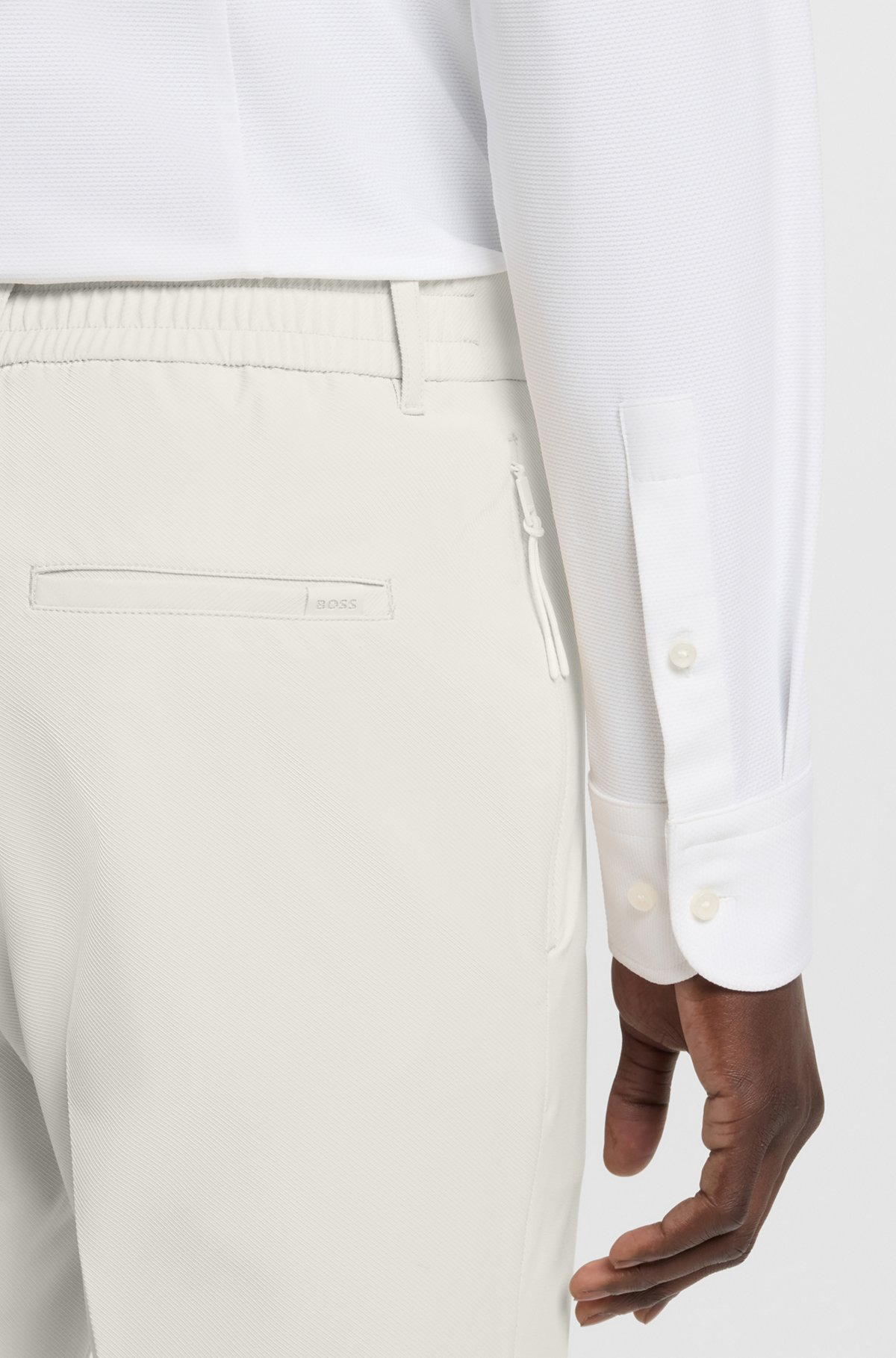 PACKABLE SLIM-FIT TROUSERS IN PERFORMANCE-STRETCH FABRIC - 5