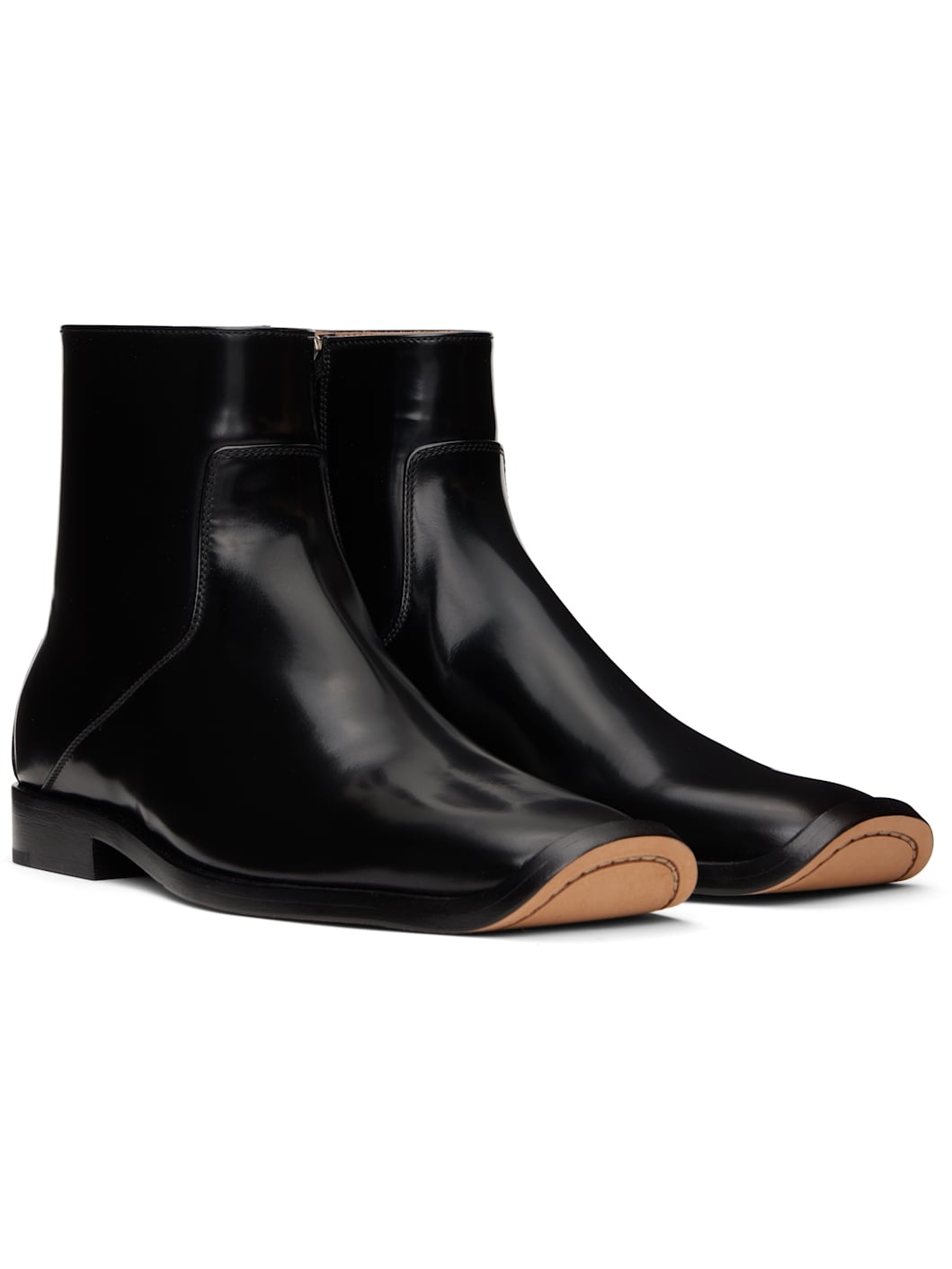 Black Comma Ankle Boots - 4