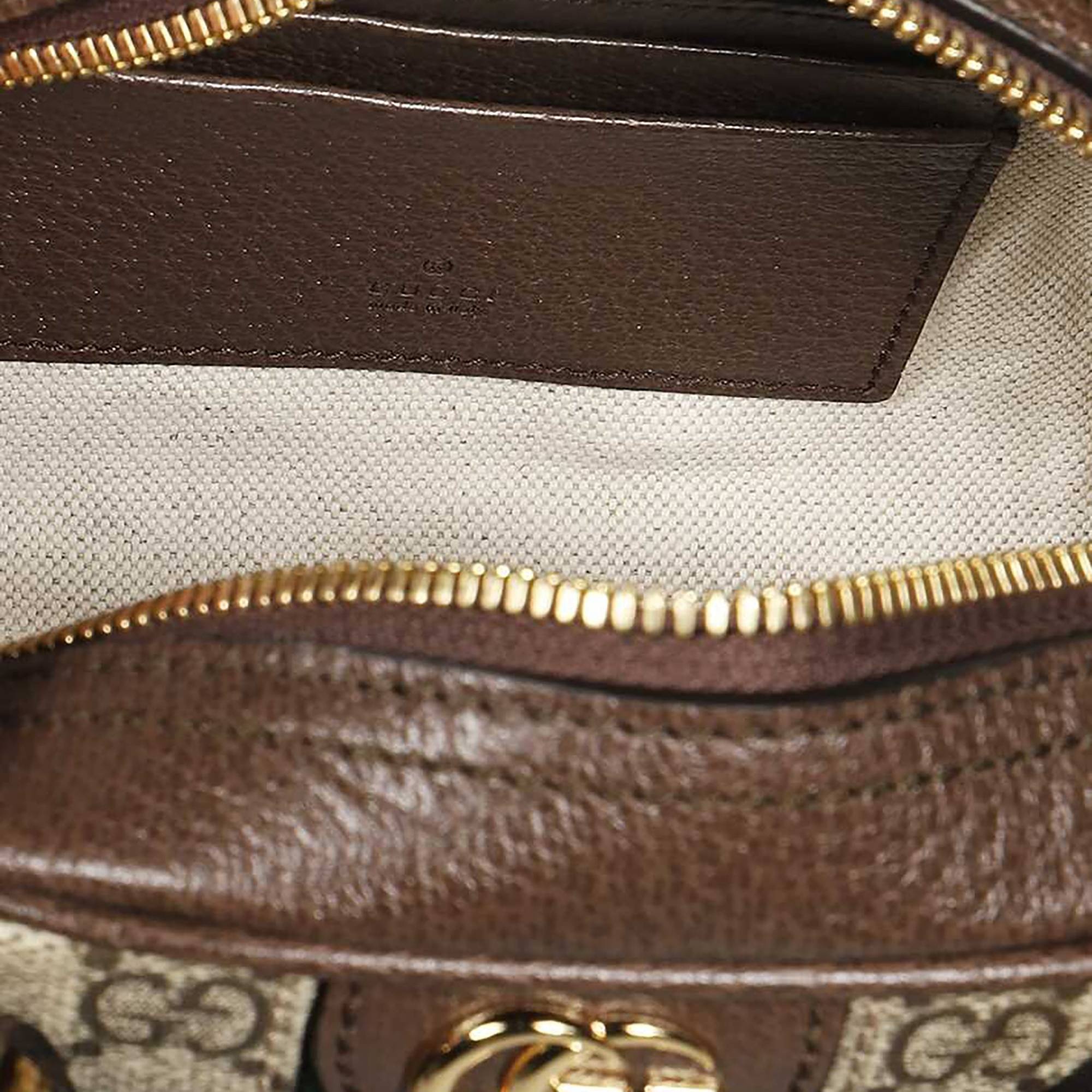 Gucci Ophidia GG Mini Top Handle Bag 'Beige/Ebony Supreme' - 3